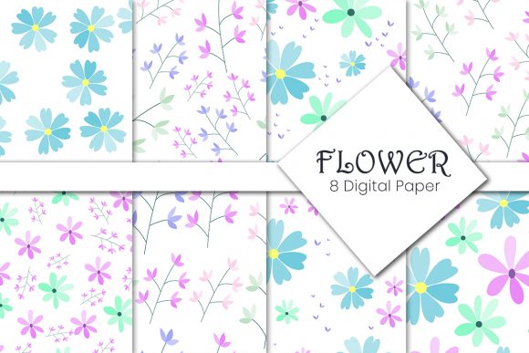 Download Floral Flower Digital Paper Design - Digital paper design Collection