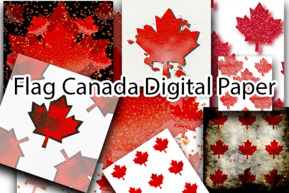 Download Flag Canada Digital Paper Design - Digital paper design Collection