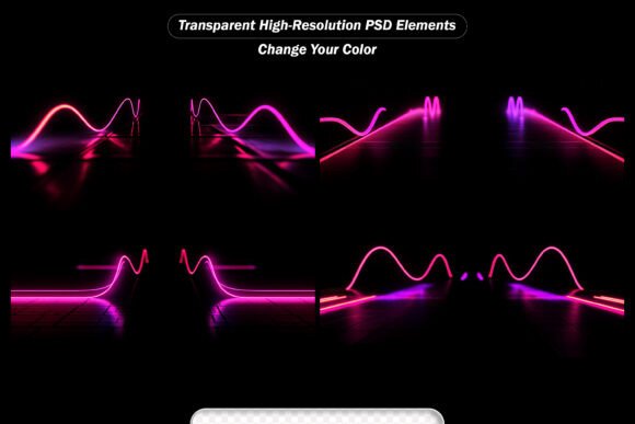 Download Sci Fy Neon Glowing Lamps - Premium Resources