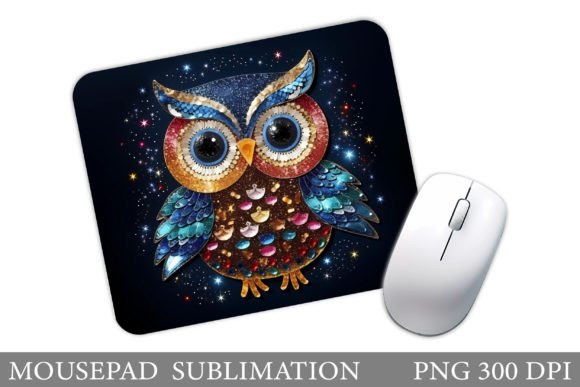 Download Shimmer Owl Mouse Pad Sublimation - Premium Resources